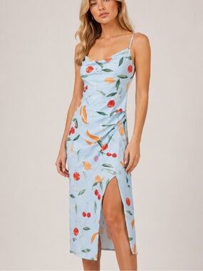 Finders Keepers Blue Calypso Midi Dress Size 4 - 8136